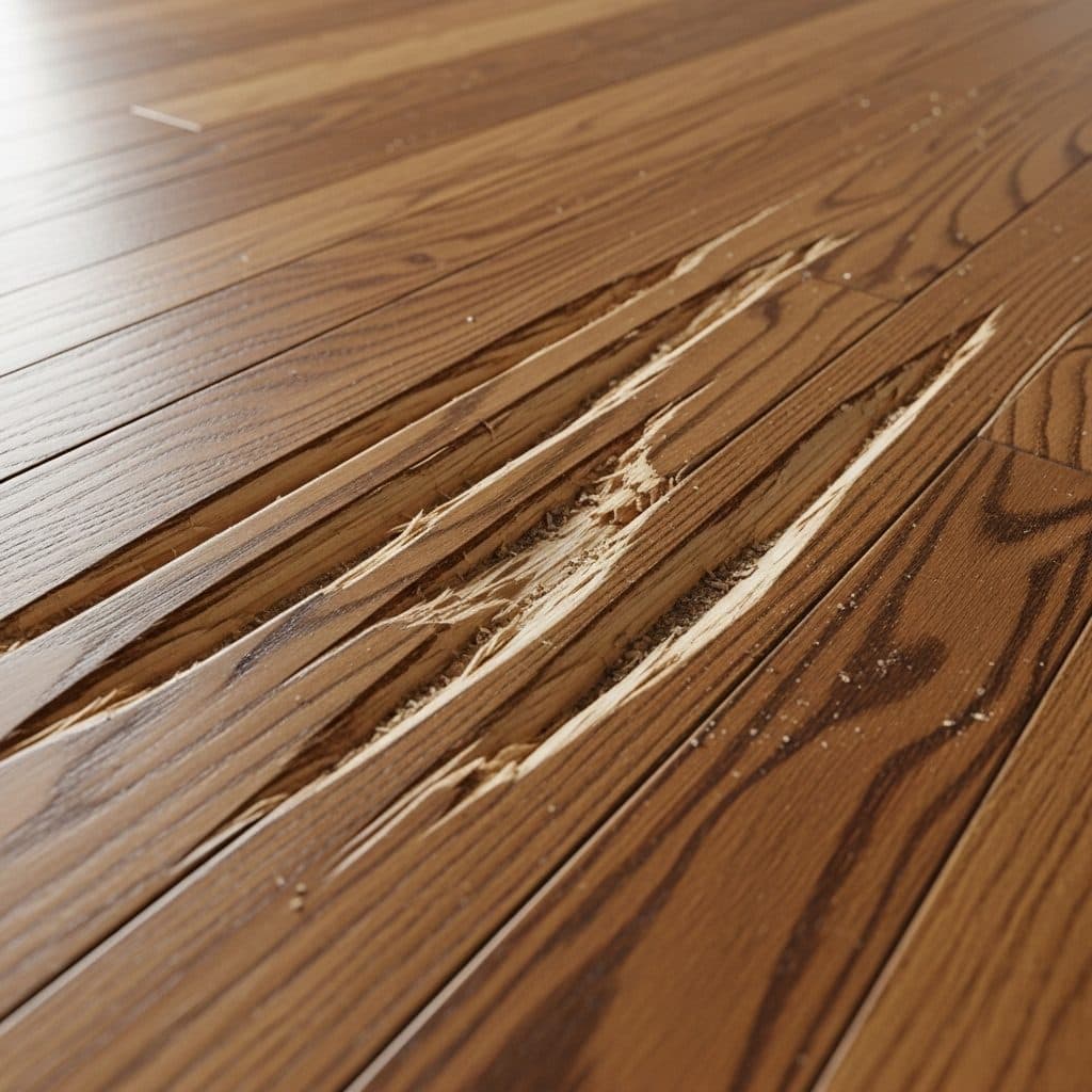 Scratches, Gouges, and Scuffs on Hardwood Floors