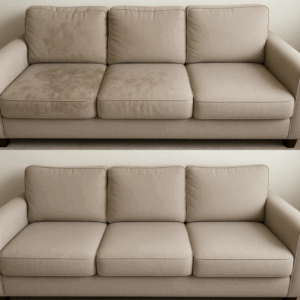 Clean Sofa in cozy living room
