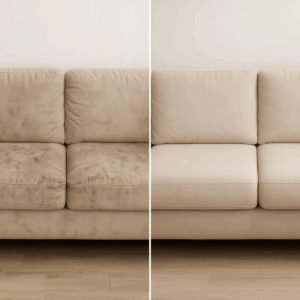 Clean Sofa in cozy living room