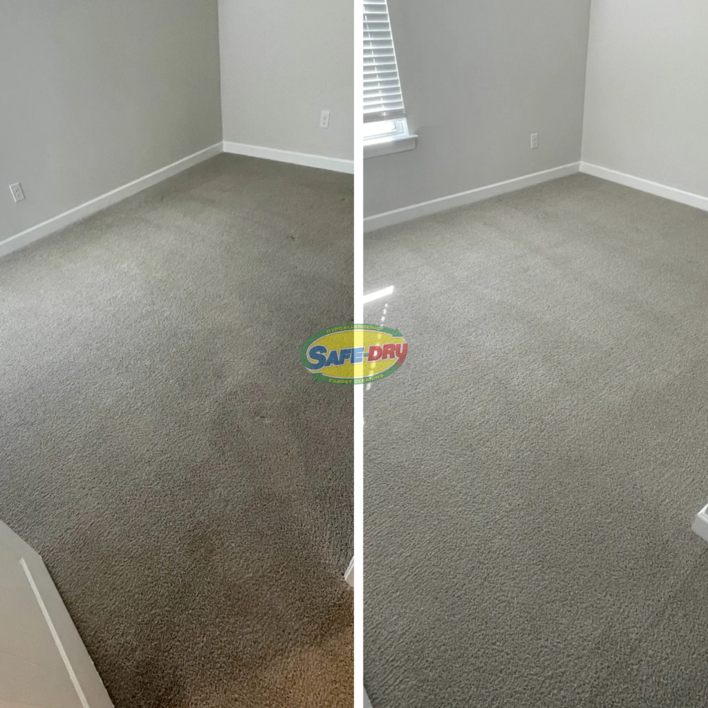 Before and After Carpet Cleaning