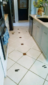 dirty kitchen tile and grout