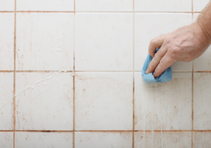 dirty kitchen tile and grout